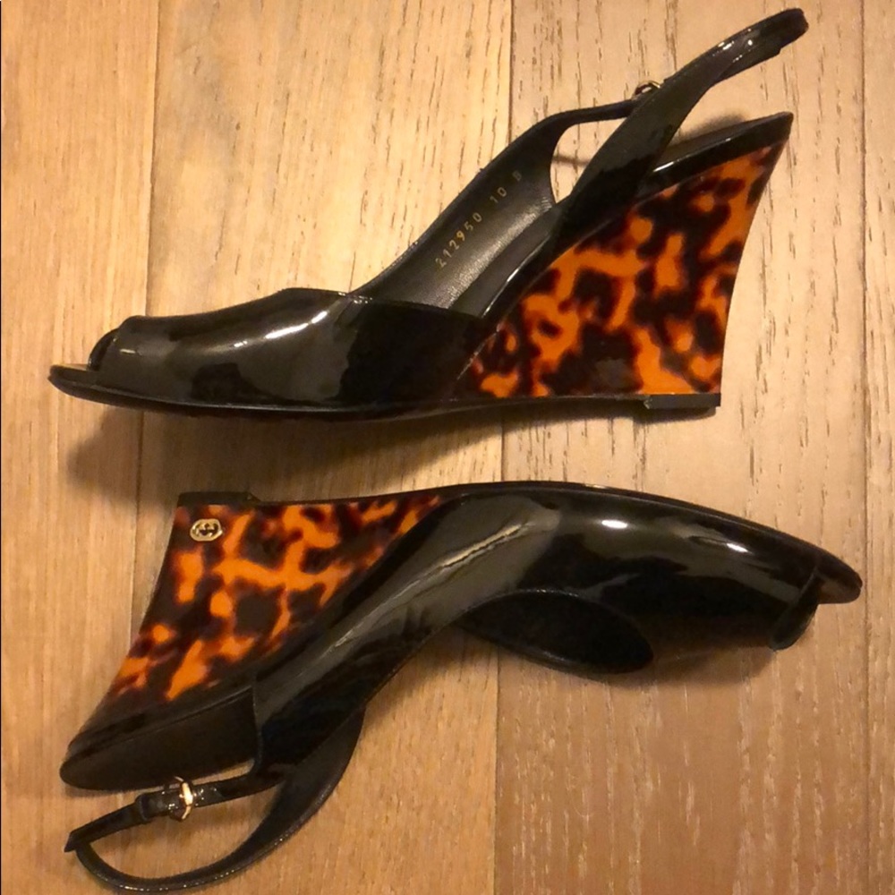 Gucci tortoise heel sandal - Picture 1 of 5